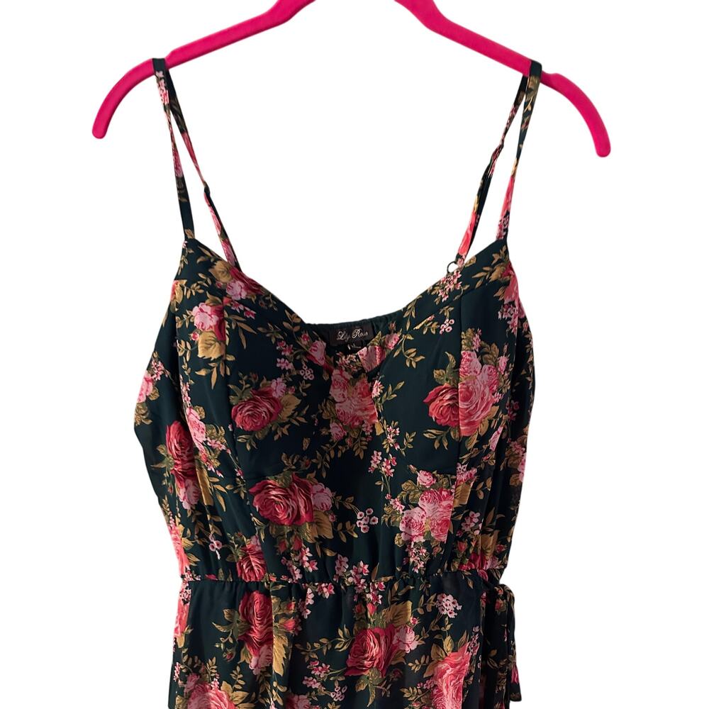 Women’s Lily Rose Chiffon Sleeveless Molded Cup High-Low Maxi Dress size 10